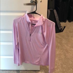 Under Armour pastel purple lightweight half zip